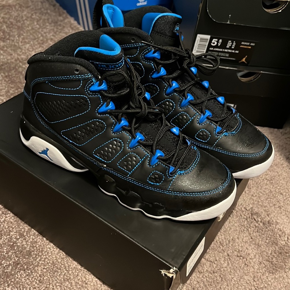 COPY - Air Jordan 9s Photo Blue Size 5.5 GS